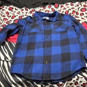 Sonoma Blue and Black Button Down Shirt